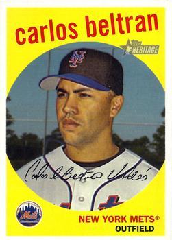 #82 Carlos Beltran - New York Mets - 2008 Topps Heritage Baseball