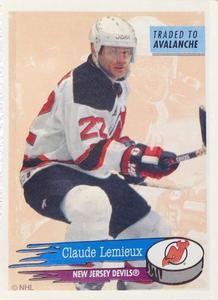#82 Claude Lemieux - New Jersey Devils - 1995-96 Panini Hockey Stickers
