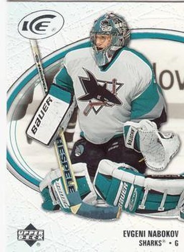 #82 Evgeni Nabokov - San Jose Sharks - 2005-06 Upper Deck Ice Hockey