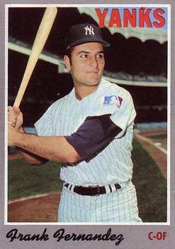 #82 Frank Fernandez - New York Yankees - 1970 Topps Baseball
