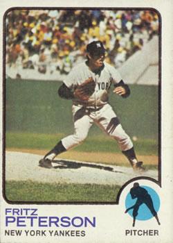 #82 Fritz Peterson - New York Yankees - 1973 Topps Baseball