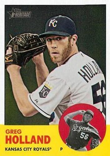 #82 Greg Holland - Kansas City Royals - 2012 Topps Heritage Baseball