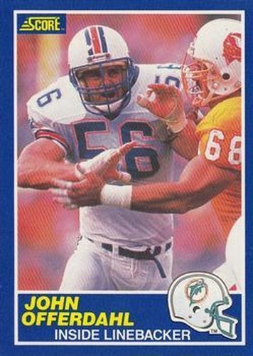 #82 John Offerdahl - Miami Dolphins - 1989 Score Football