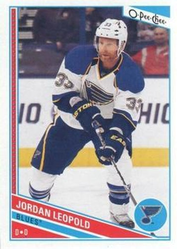 #82 Jordan Leopold - St. Louis Blues - 2013-14 O-Pee-Chee Hockey