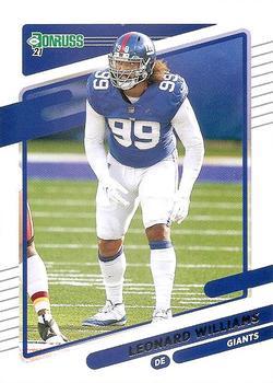 #82 Leonard Williams - New York Giants - 2021 Donruss Football