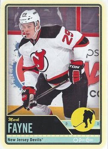 #82 Mark Fayne - New Jersey Devils - 2012-13 O-Pee-Chee Hockey