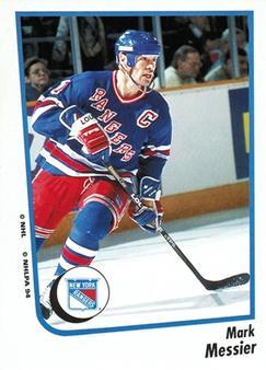 #82 Mark Messier - New York Rangers - 1994-95 Panini Hockey Stickers