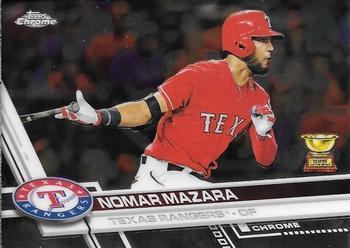 #82 Nomar Mazara - Texas Rangers - 2017 Topps Chrome Baseball