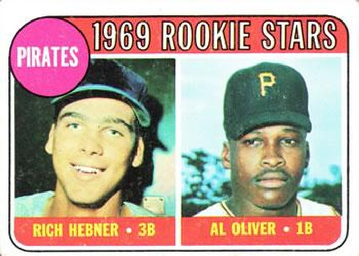 #82 Pirates 1969 Rookie Stars Rich Hebner / Al Oliver - Pittsburgh Pirates - 1969 Topps Baseball
