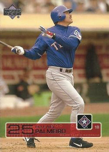 #82 Rafael Palmeiro - Texas Rangers - 2003 Upper Deck Baseball