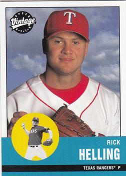 #82 Rick Helling - Texas Rangers - 2001 Upper Deck Vintage Baseball