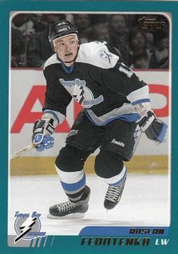 #82 Ruslan Fedotenko - Tampa Bay Lightning - 2003-04 Topps Hockey