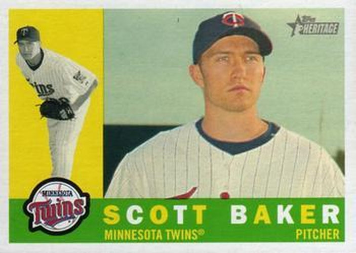 #82 Scott Baker - Minnesota Twins - 2009 Topps Heritage Baseball