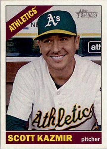 #82 Scott Kazmir - Oakland Athletics - 2015 Topps Heritage Baseball