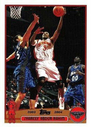 #82 Shareef Abdur-Rahim - Atlanta Hawks - 2003-04 Topps Basketball