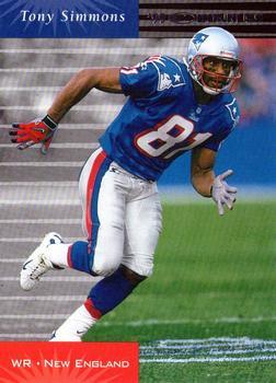 #82 Tony Simmons - New England Patriots - 1999 Donruss Football
