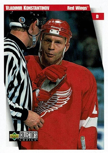 #82 Vladimir Konstantinov - Detroit Red Wings - 1997-98 Collector's Choice Hockey