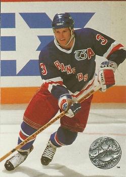 #82 James Patrick - New York Rangers - 1991-92 Pro Set Platinum Hockey