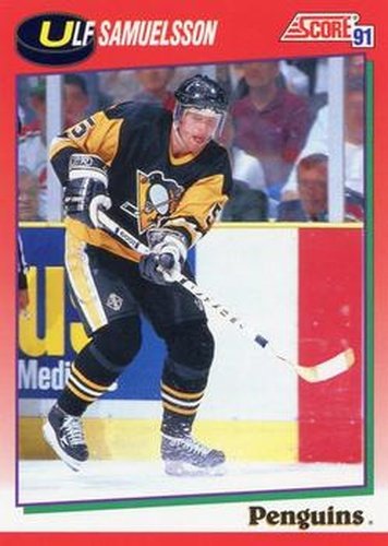 #82 Ulf Samuelsson - Pittsburgh Penguins - 1991-92 Score Canadian Hockey