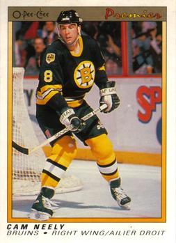 #82 Cam Neely - Boston Bruins - 1990-91 O-Pee-Chee Premier Hockey
