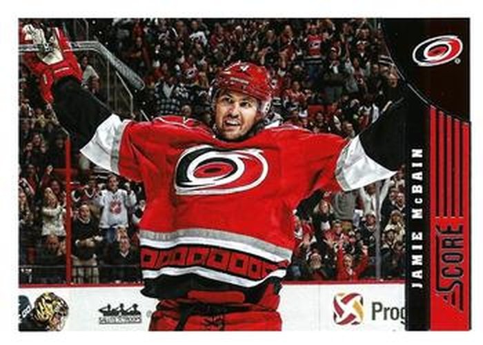#82 Jamie McBain - Carolina Hurricanes - 2013-14 Score Hockey