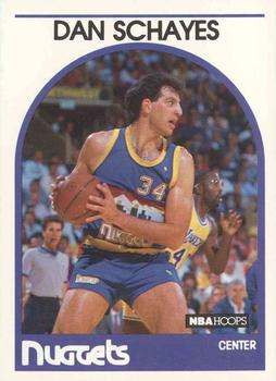 #82 Dan Schayes - Denver Nuggets - 1989-90 Hoops Basketball