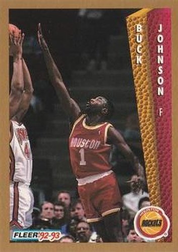 #82 Buck Johnson - Houston Rockets - 1992-93 Fleer Basketball