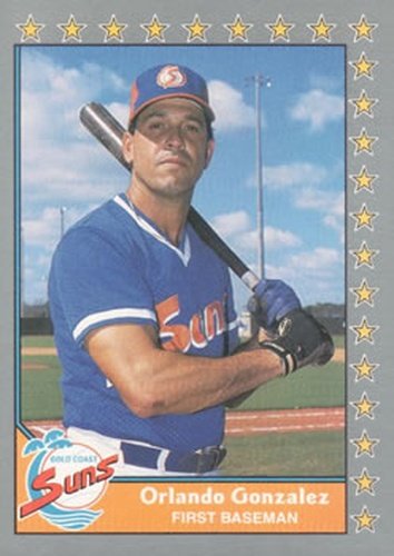 #82 Orlando Gonzalez - Gold Coast Suns - 1990 Pacific Senior League Baseball