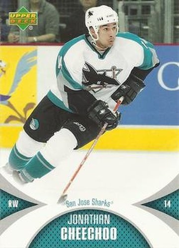 #82 Jonathan Cheechoo - San Jose Sharks - 2006-07 Upper Deck Mini Jersey Hockey