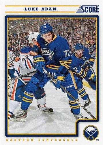 #82 Luke Adam - Buffalo Sabres - 2012-13 Score Hockey