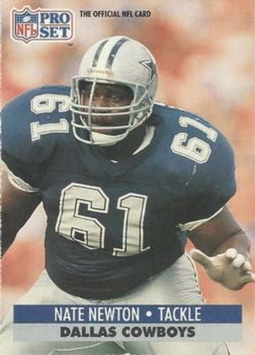 #482 Nate Newton - Dallas Cowboys - 1991 Pro Set Football