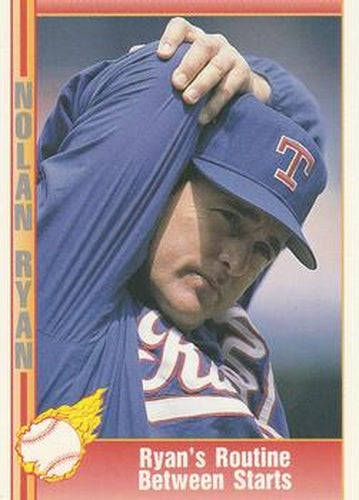 #82 Ryan's Routine Between Starts - Texas Rangers - 1991 Pacific Nolan Ryan Texas Express I Baseball