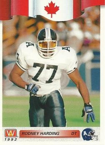 #82 Rodney Harding - Toronto Argonauts - 1992 All World CFL Football