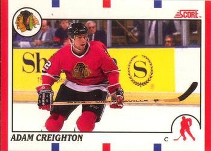 #82 Adam Creighton - Chicago Blackhawks - 1990-91 Score Canadian Hockey
