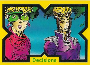 #82 Decisions - 1991 Marvel Comic Images X-Force