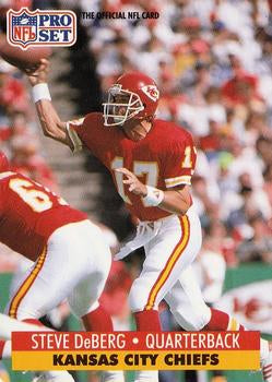 #182 Steve DeBerg - Kansas City Chiefs - 1991 Pro Set Football