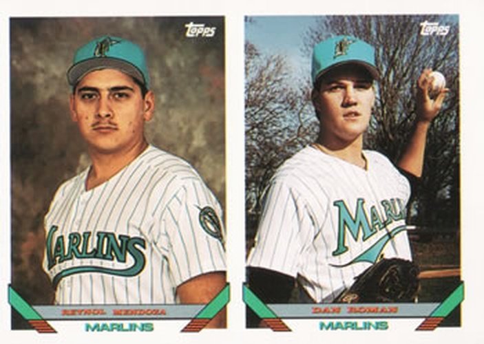 #782 Reynol Mendoza / Dan Roman - Florida Marlins - 1993 Topps Baseball