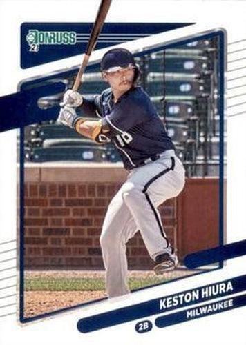 #82 Keston Hiura - Milwaukee Brewers - 2021 Donruss Baseball