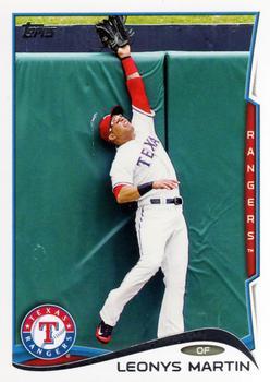 #82a Leonys Martin - Texas Rangers - 2014 Topps Baseball