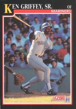 #835 Ken Griffey Sr. - Seattle Mariners - 1991 Score Baseball