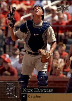 #836 Nick Hundley - San Diego Padres - 2009 Upper Deck Baseball