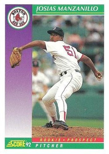 #838 Josias Manzanillo - Boston Red Sox - 1992 Score Baseball