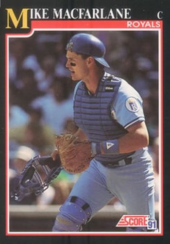 #839 Mike Macfarlane - Kansas City Royals - 1991 Score Baseball