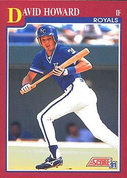 #83T David Howard - Kansas City Royals - 1991 Score Rookie & Traded Baseball