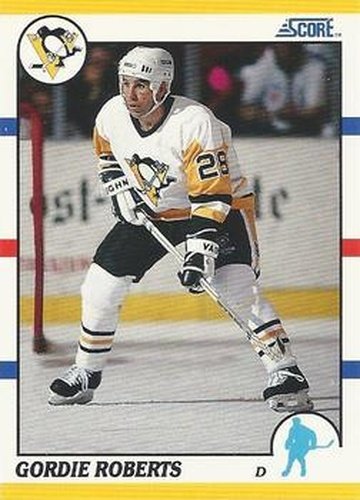 #83T Gordie Roberts - Pittsburgh Penguins - 1990-91 Score Rookie and Traded Hockey