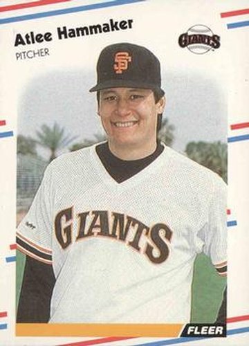 #83 Atlee Hammaker - San Francisco Giants - 1988 Fleer Baseball