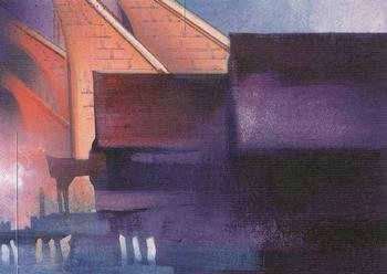 #83 Flanked by two square towers, the tall center - 1996 Skybox Hunchback of Notre Dame
