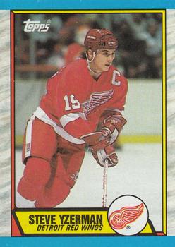 #83 Steve Yzerman - Detroit Red Wings - 1989-90 Topps Hockey
