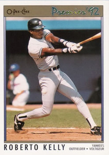 #83 Roberto Kelly - New York Yankees - 1992 O-Pee-Chee Premier Baseball