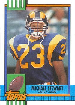 #83 Michael Stewart - Los Angeles Rams - 1990 Topps Football